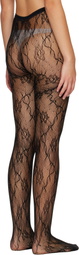 Swedish Stockings Black Nova Lace Tights