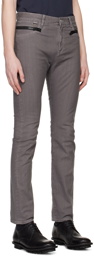 Undercoverism Gray Side Zip Jeans