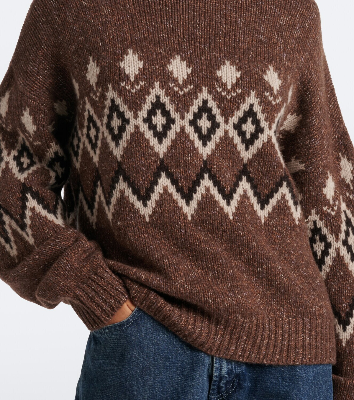 Lisa Yang Gudrun Fair Isle jacquard cashmere sweater