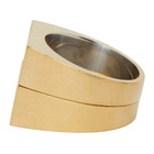 Maison Margiela Gold Stacking Band Rings