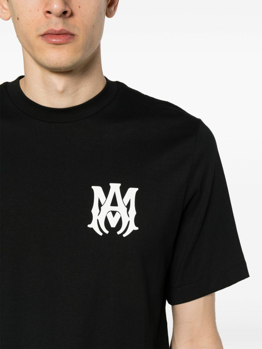 AMIRI Black Logo-Print Short-Sleeve T-Shirt Amiri