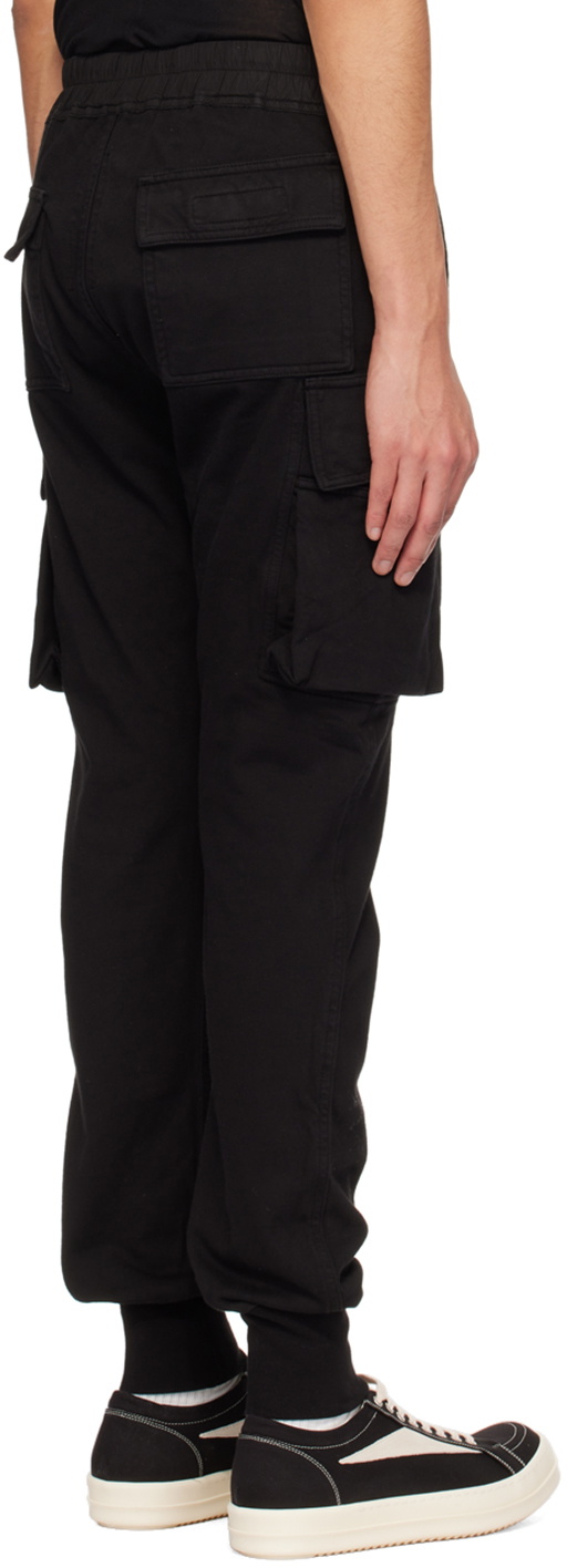 Rick Owens DRKSHDW Black Mastodon Cut Cargo Pants Rick Owens Drkshdw
