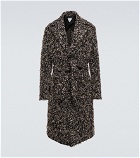 Bottega Veneta - Belted wool-blend tweed overcoat