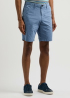 PS Paul Smith Zebra-embroidered Stretch-cotton Chinos Blue