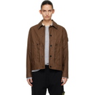 Stone Island Brown 4100010 Double-Coated Cotton Ripstop Jacket