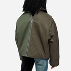 (di)vision Women's Bomber Split Jacket in Green/Brown