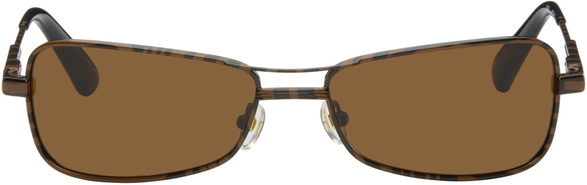 サングラス JACQUEMUS Unisex SUNGLASSES (LES LUNETTES ALTU MBRW BROWN) Jacquemus Brown 'Les Lunettes Altu' Sunglasses Jacquemus