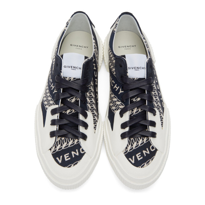 Givenchy Navy Chain Tennis Light Sneakers Givenchy