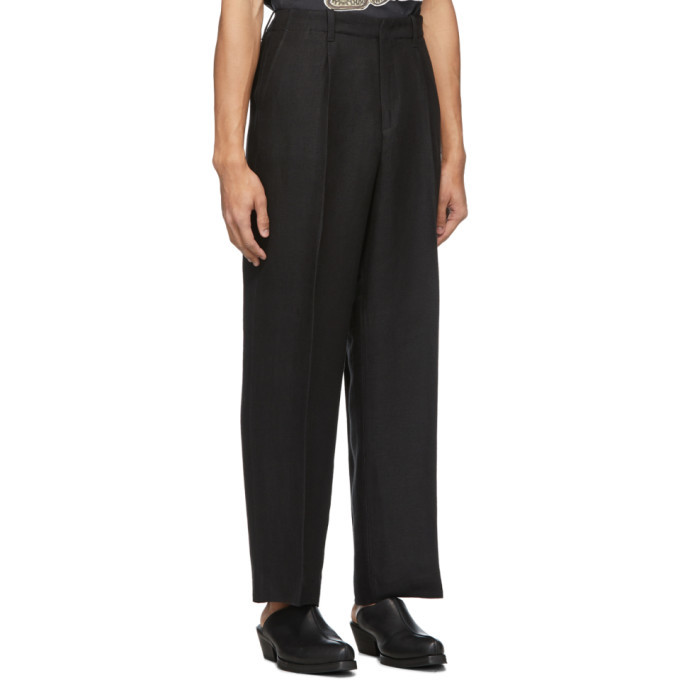 OUR LEGACY ブラック Borrowed トラウザーズ Our Legacy Black Fine Sack Borrowed Chino Trousers Our Legacy