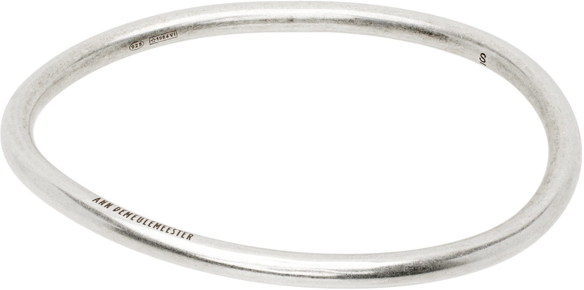 Ann Demeulemeester Silver Anouk Simple Bangle Bracelet