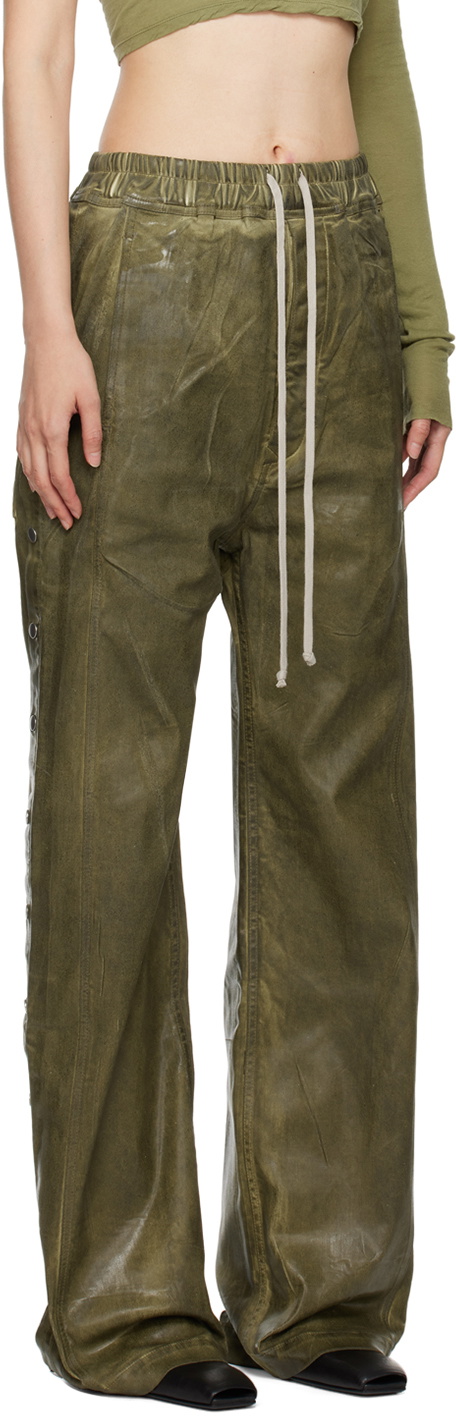 Rick Owens DRKSHDW Green Porterville Pusher Jeans Rick Owens