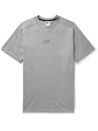 Nike - Logo-Print Cotton-Blend Jersey T-Shirt - Gray