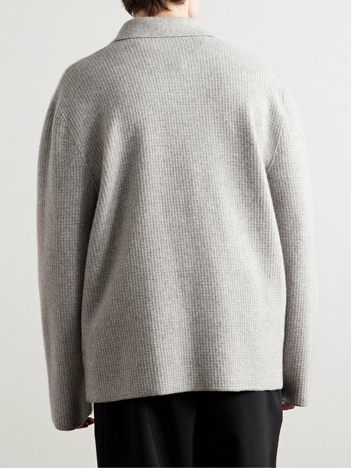 The Row ワッフルニット オーバーシャツ The Row ワッフルニット オーバーシャツ