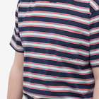 Beams Plus Men's Multi Stripe Pocket T-Shirt in Sax