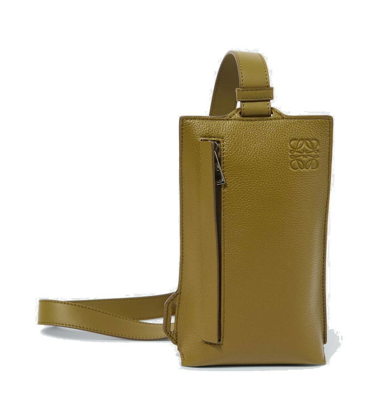 Photo: Loewe Vertical T Pocket leather shoulder bag