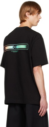 Solid Homme Black Embroidered T-Shirt