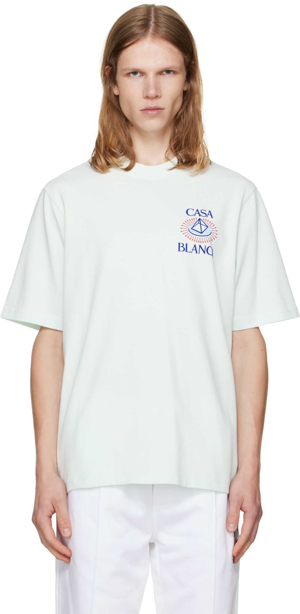 Casablanca White Celestial Pyramid Classic T-shirt