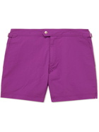 TOM FORD - Slim-Fit Mid-Length Swim Shorts - Purple