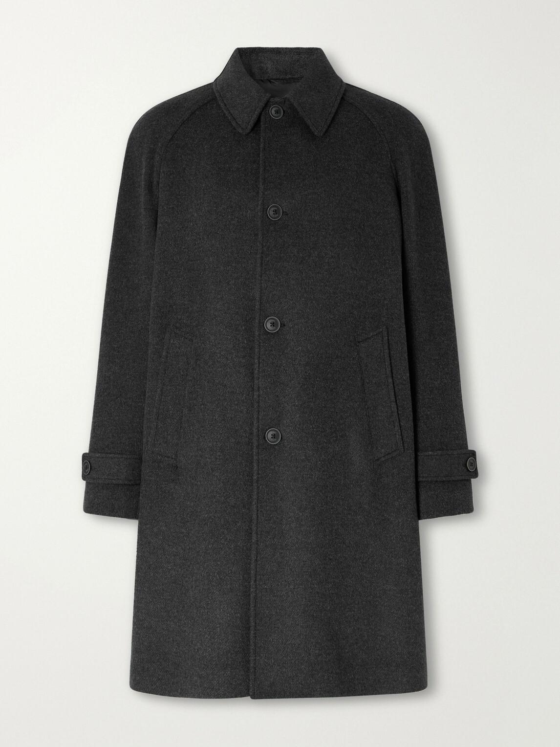 Herno - Wool-Blend Twill Coat - Gray