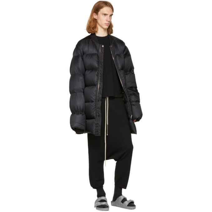 Rick Owens Black Merino Cropped Lounge Pants Rick Owens