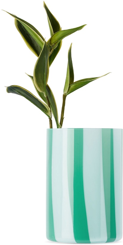 Photo: SUNNEI Blue & Green Murano Glass Vase