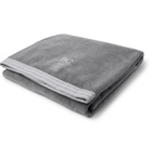 Brunello Cucinelli - Logo-Embroidered Cotton-Terry Towel - Gray