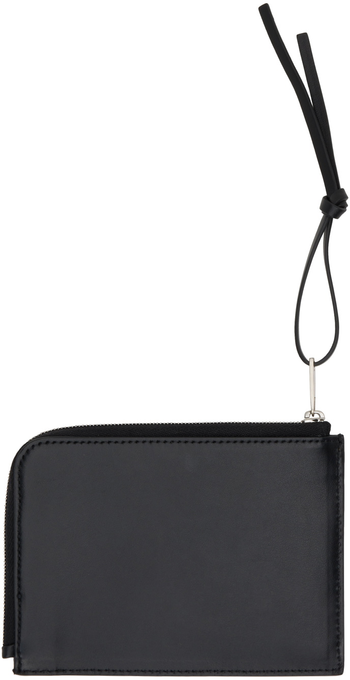 Jil Sander Black Giro Card Holder