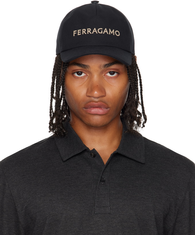 Photo: Ferragamo Black Core Signature Cap