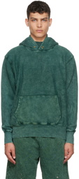 Les Tien Green Cotton Hoodie