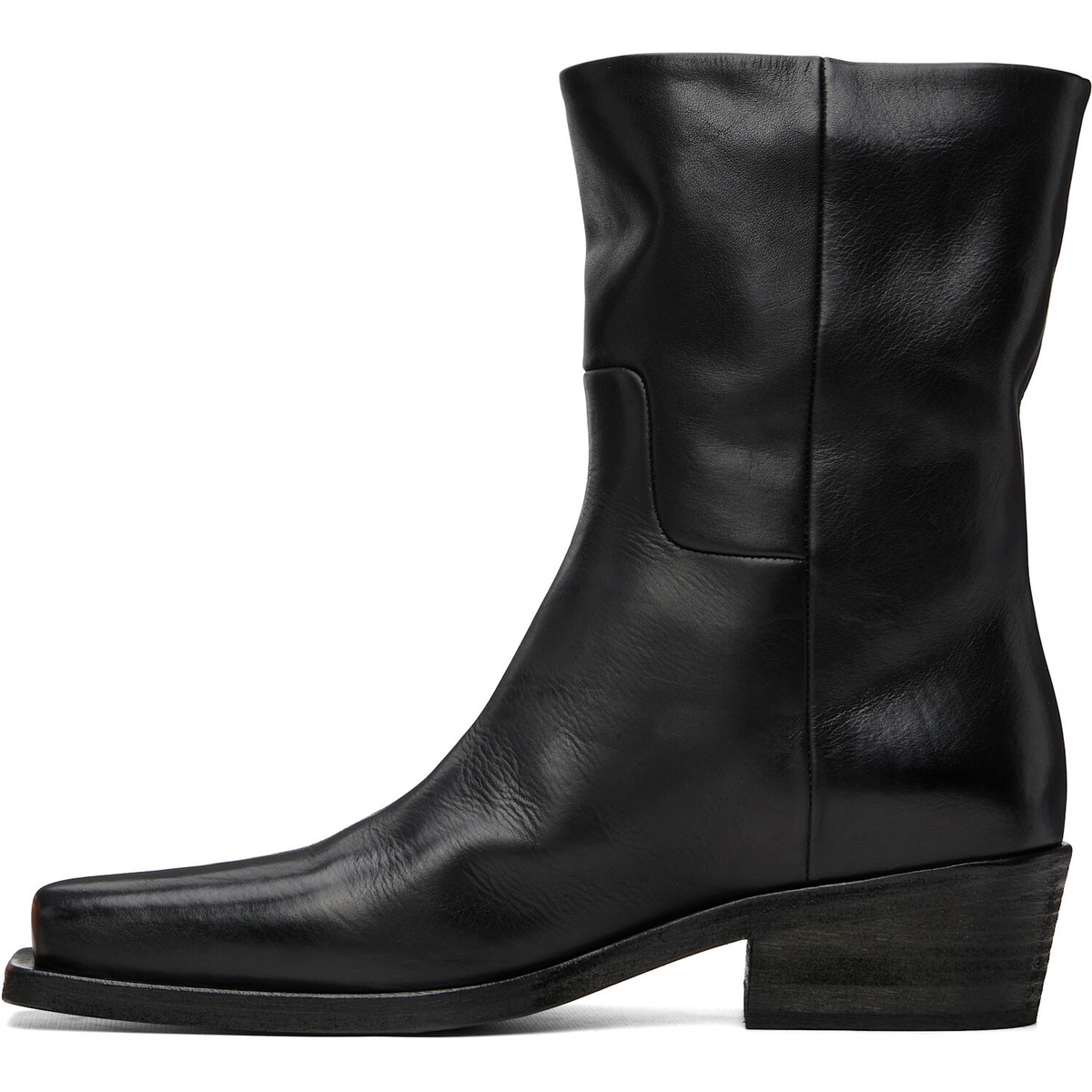 Marsèll Black Tex Soft Pebbled Leather Boots