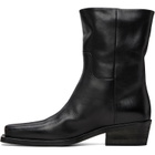 Marsèll Black Tex Soft Pebbled Leather Boots