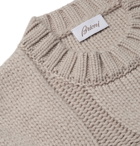 Brioni - Cable-Knit Cashmere Sweater - Neutrals
