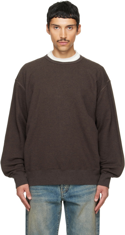 Photo: Maison Margiela Brown Panel Sweatshirt