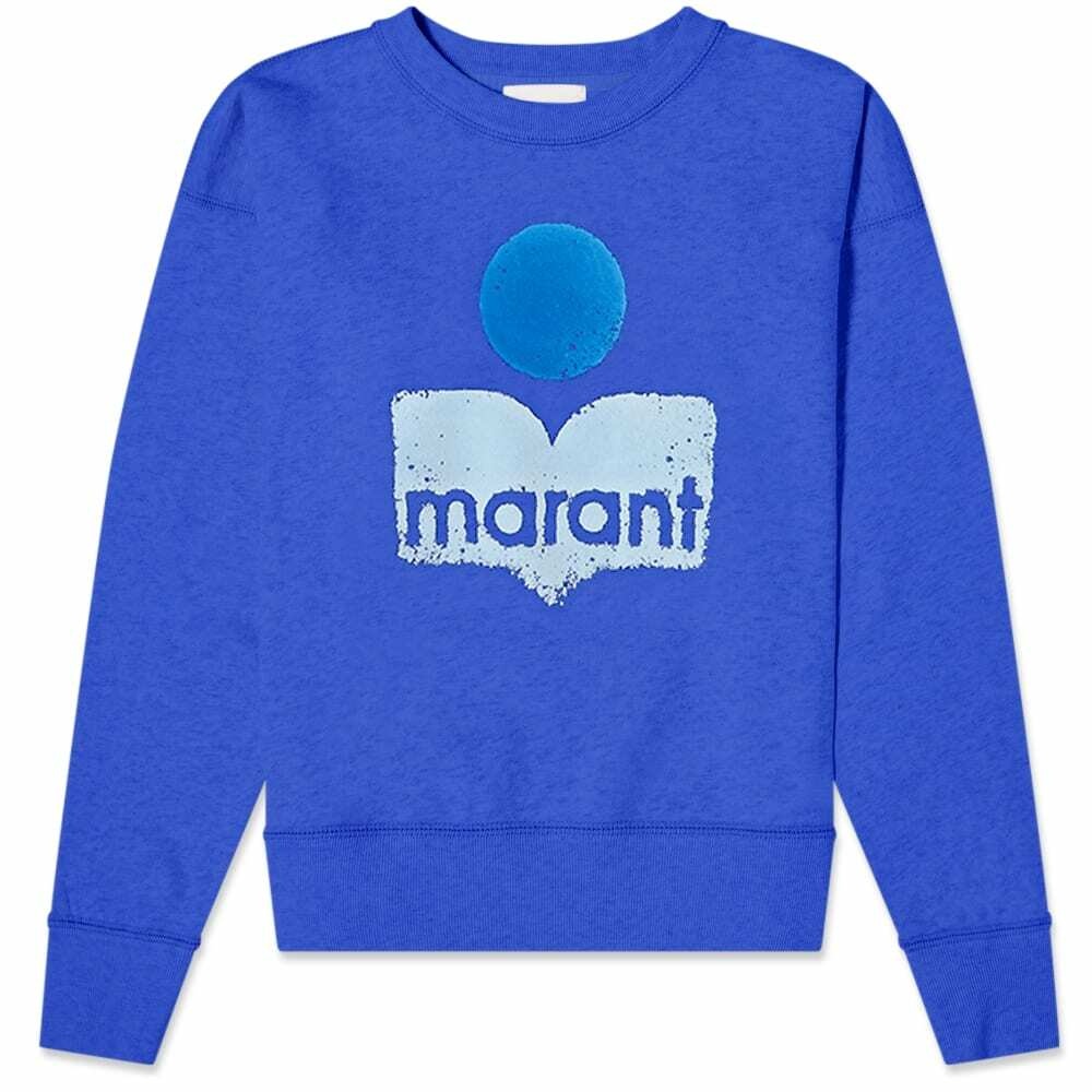 Isabel Marant Étoile Women's Mobyli Logo Sweat in Electric Blue Isabel ...