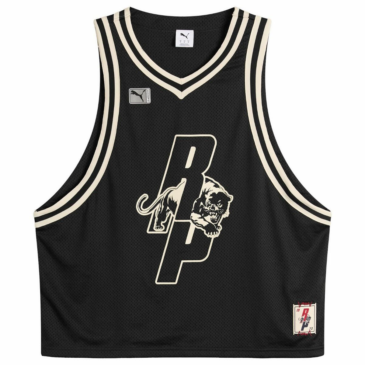 Puma Men's x Represent Graphic Jersey Top in Puma Men's Black