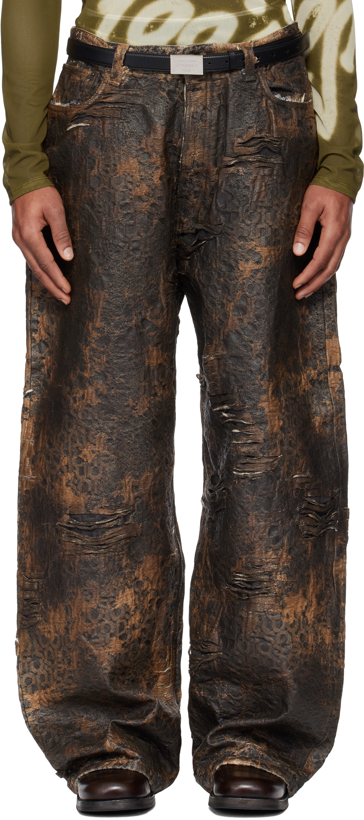 Acne Studios Brown Super Baggy Fit 2023 Jeans Acne Studios