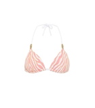 Heidi Klein Cape Town zebra-print bikini top