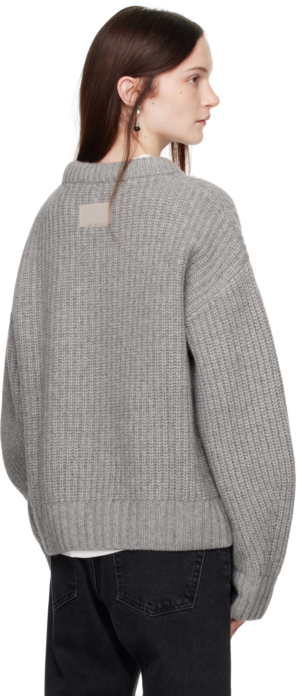Aya Muse Gray Crewneck Sweater