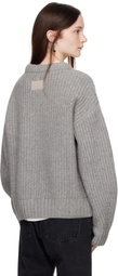 Aya Muse Gray Crewneck Sweater