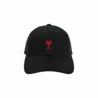 Ami Alexandre Mattiussi Red Adc Embroidery Hat