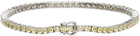 Hatton Labs Silver & Yellow Citrus Tennis Bracelet
