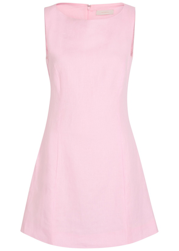 Photo: Faithfull The Brand Lydie Linen Mini Dress Pink