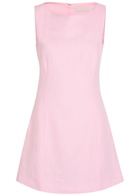 Faithfull The Brand Lydie Linen Mini Dress Pink