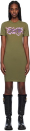 Versace Jeans Couture Khaki Vestiti Minidress
