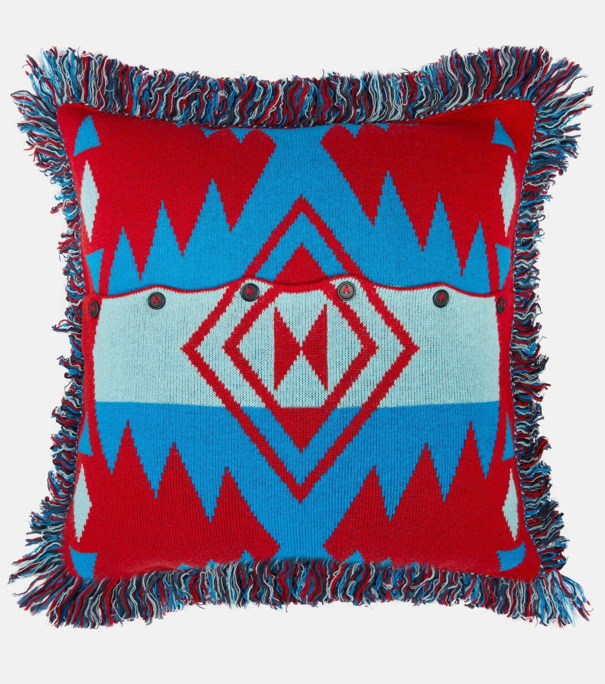 Alanui - Icon wool-blend jacquard cushion