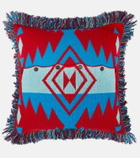 Alanui - Icon wool-blend jacquard cushion