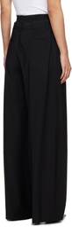 Alexander Wang Black Pre-Styled Boxer Pleated Trousers