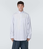 Balenciaga Striped oversized cotton shirt