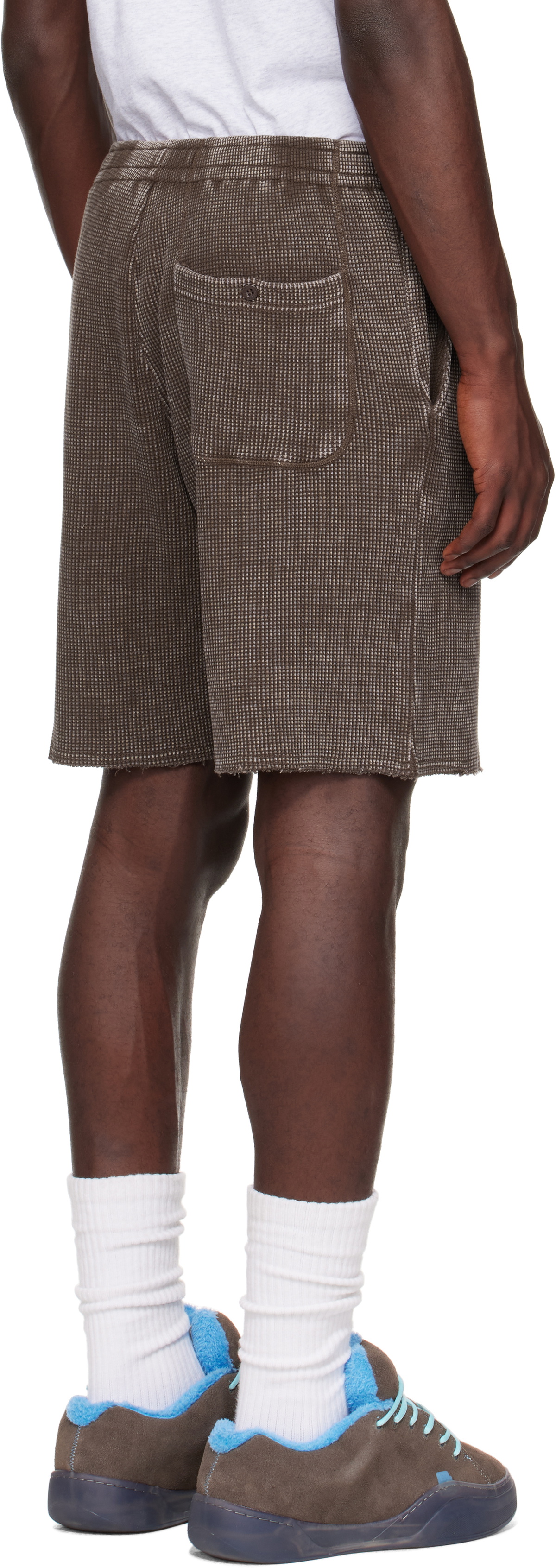 Dime Brown Waffle Fighter Shorts