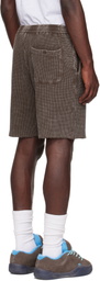 Dime Brown Waffle Fighter Shorts